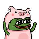 piggies hug pepe